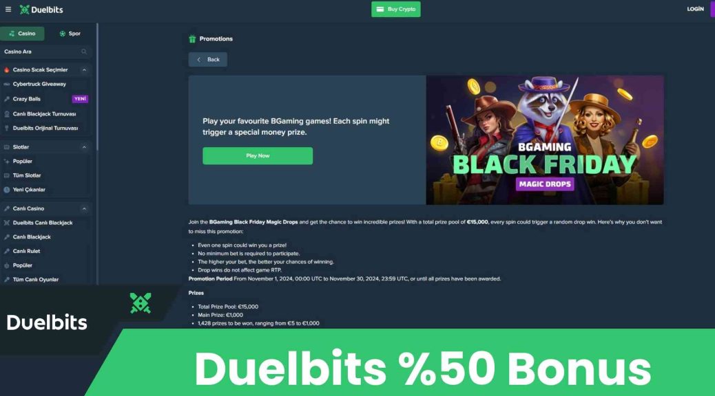 Duelbits %50 Bonus