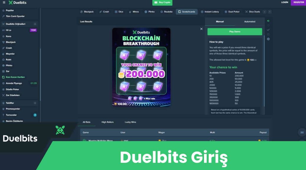 Duelbits Giriş